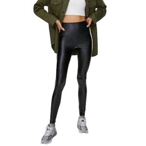 Wilfred Daria Pants High Waist Black Vegan Leather Women's Size XS